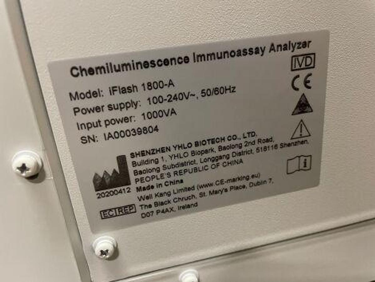 Used For Sale YHLO iFLASH 1800 Immuno Analyzer