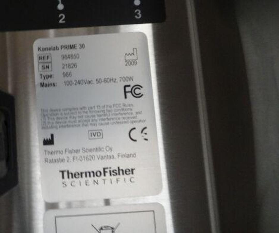 Used For Sale THERMO KONELAB Prime 30 & 60 Chemistry Analyzer