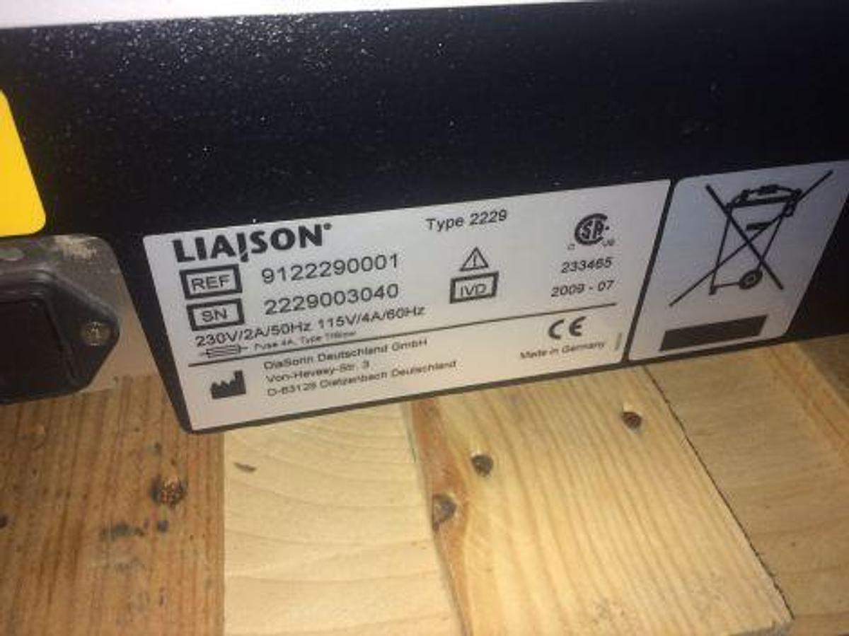 Used DIASORIN Liaison Liaison