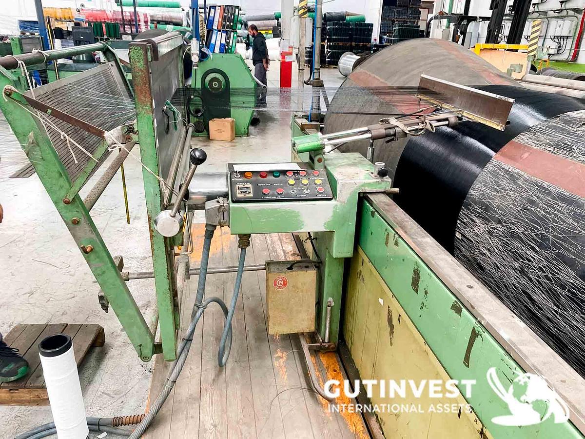 Used 1 - Sectional warping machine with two fillets