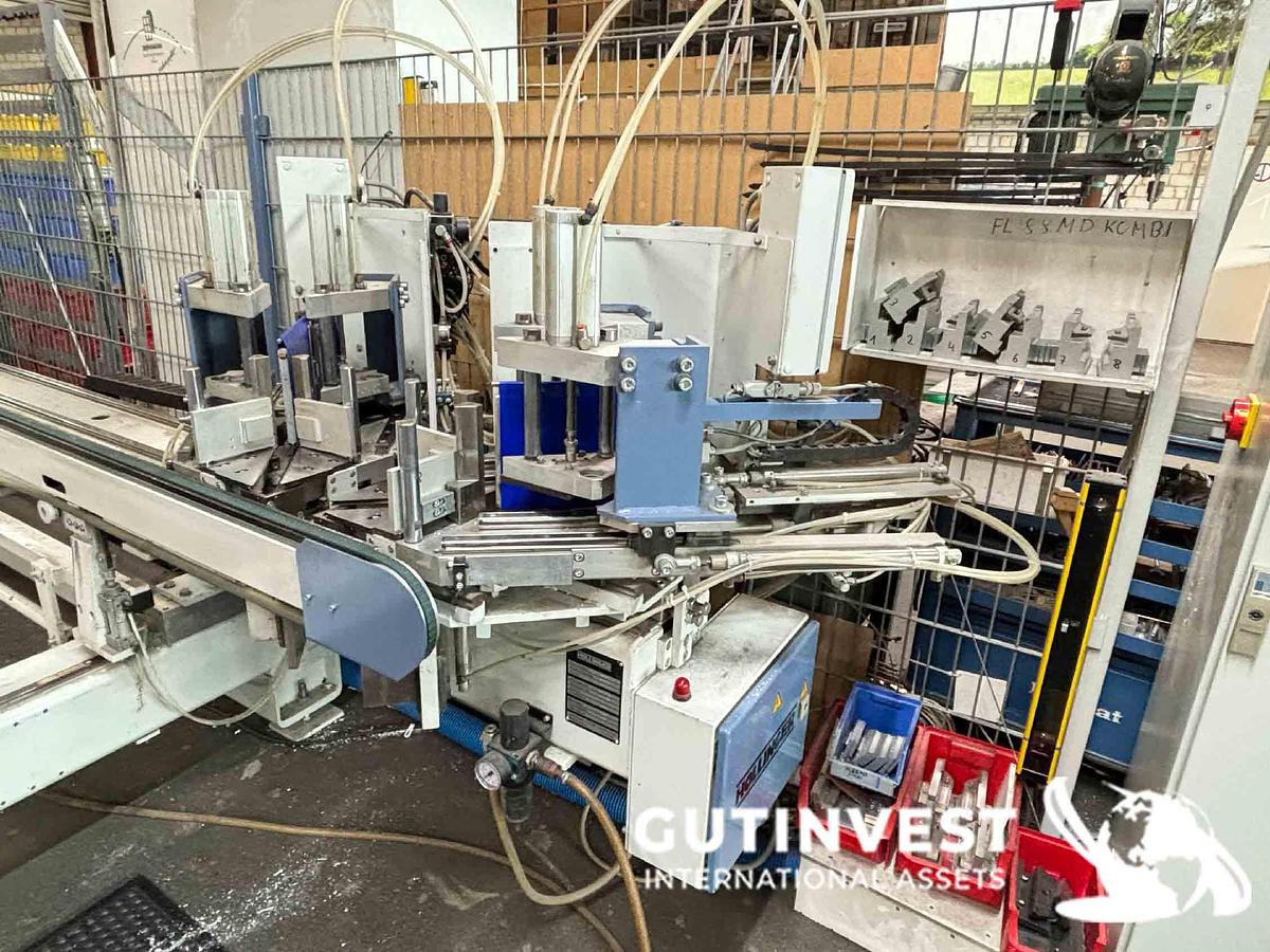 Used 4- head welding line for windows frames