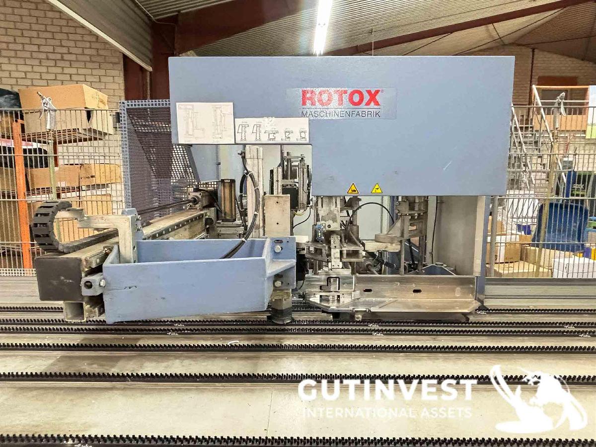 Used 4- head welding line for windows frames