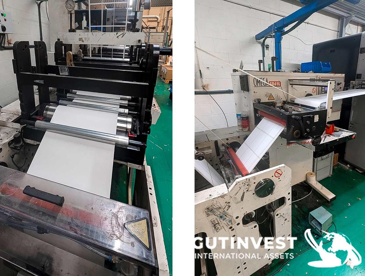 Used Flexographic roll and label printer