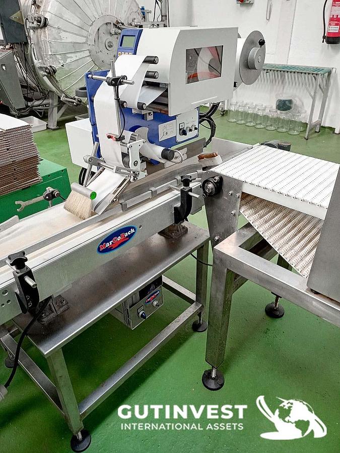 Usado Línea automática de Termosellado de envases de plástico