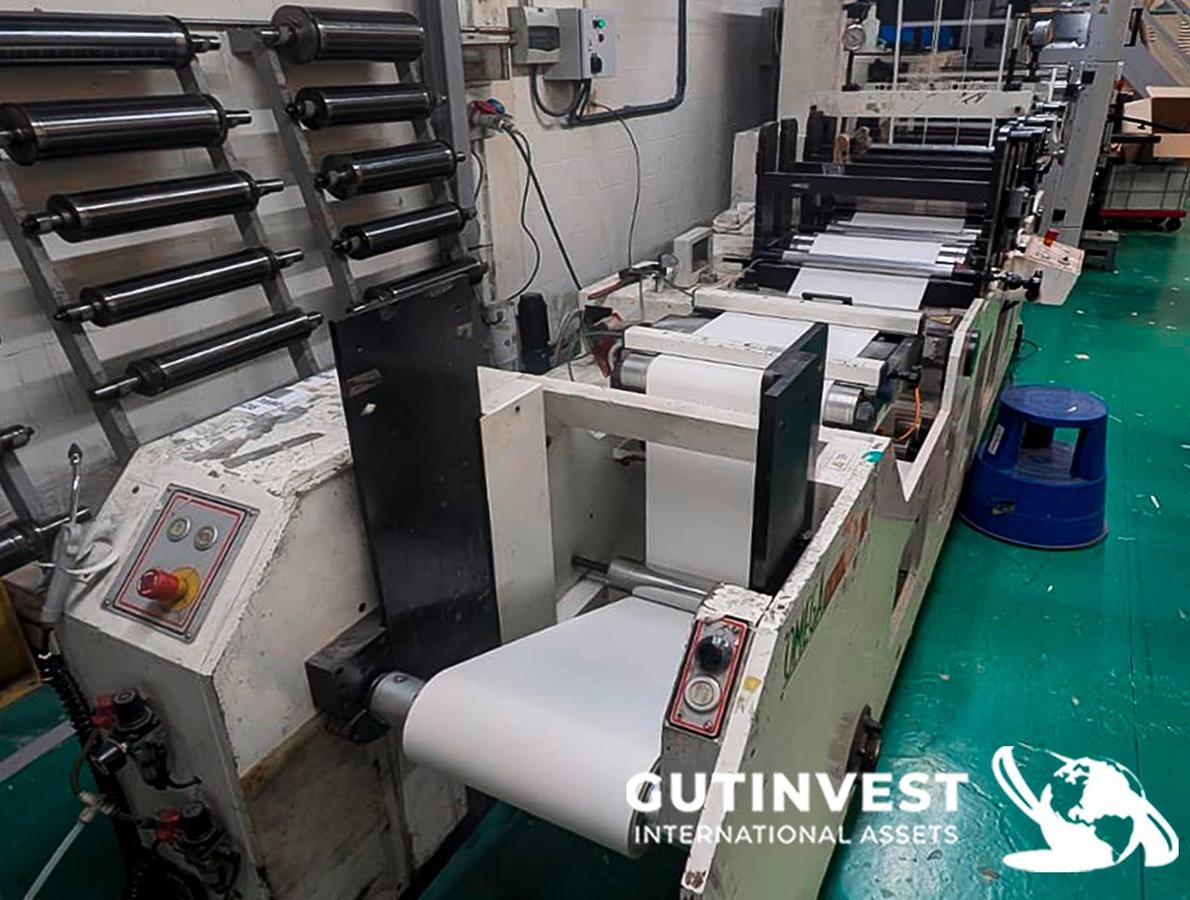 Used Flexographic roll and label printer