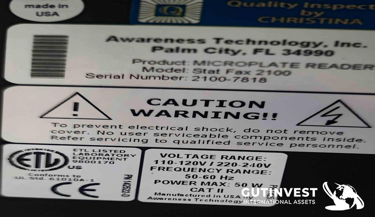 Used 9 - Microplate reader