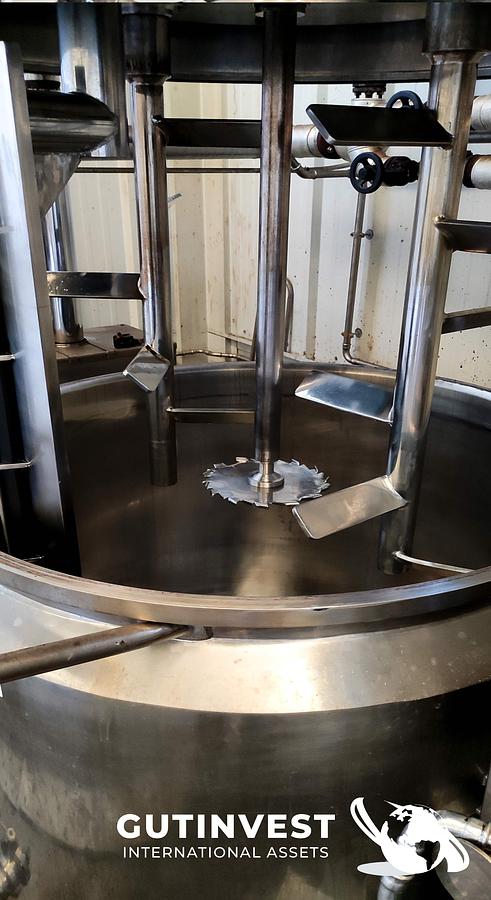 Usado 2 - Mezclador - Reactor de 1.000lts con homogeneizador