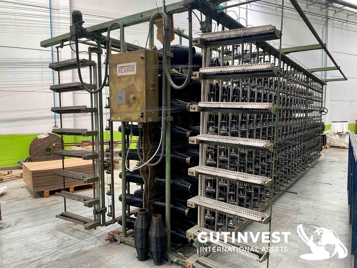 Used 1 - Sectional warping machine with two fillets