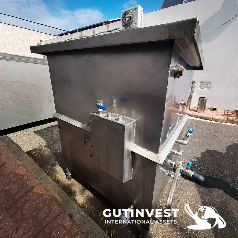 Usado 3 - Recipueste inox. para pasteurizado con quemador y cesta