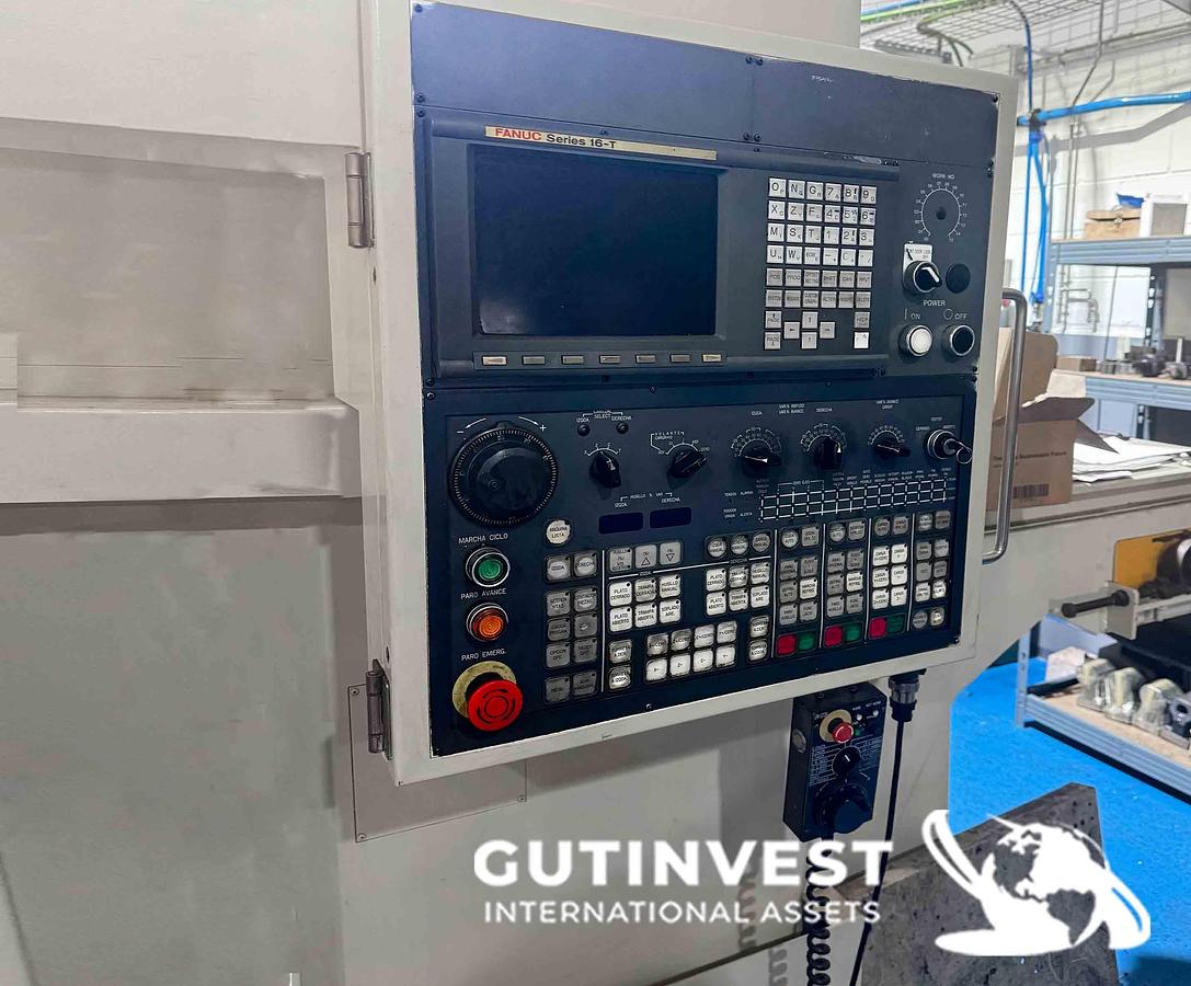 Used Double-head lathe with gantry robot