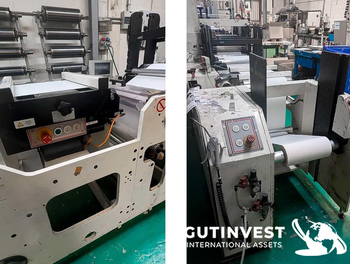 Used Flexographic roll and label printer