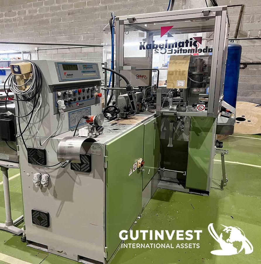 Used Cable Cutting & Slatting Machine