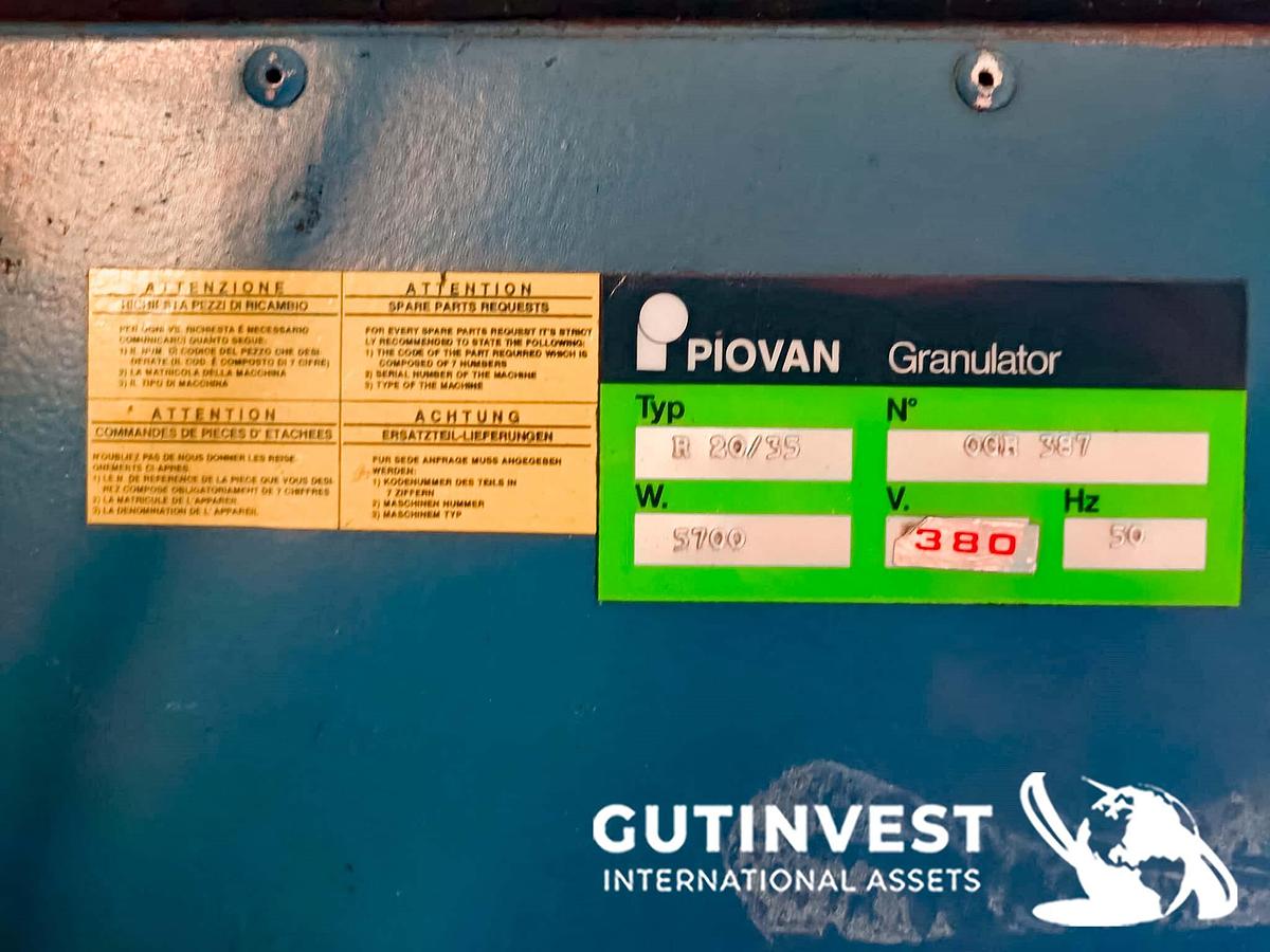 Used Plastic shredder granulator