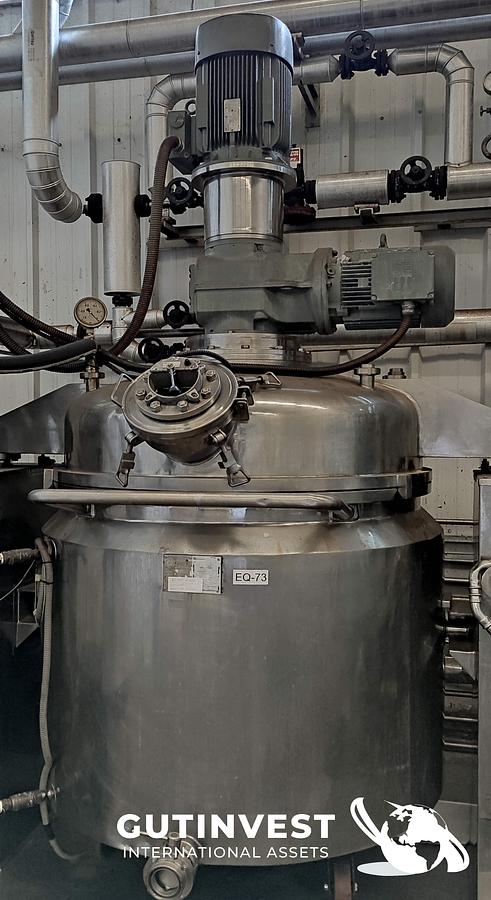 Usado 2 - Mezclador - Reactor de 1.000lts con homogeneizador