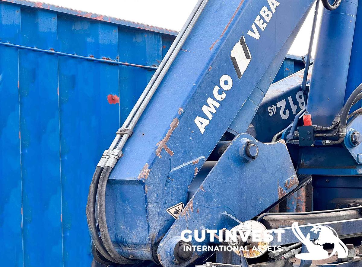 Usado Camión grúa con caja abierta