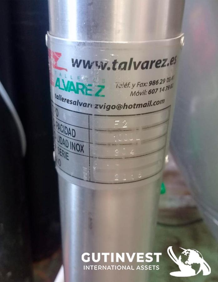 Usado (x3) Depósitos fermentadores de cerveza con cip - 1.000lts/u