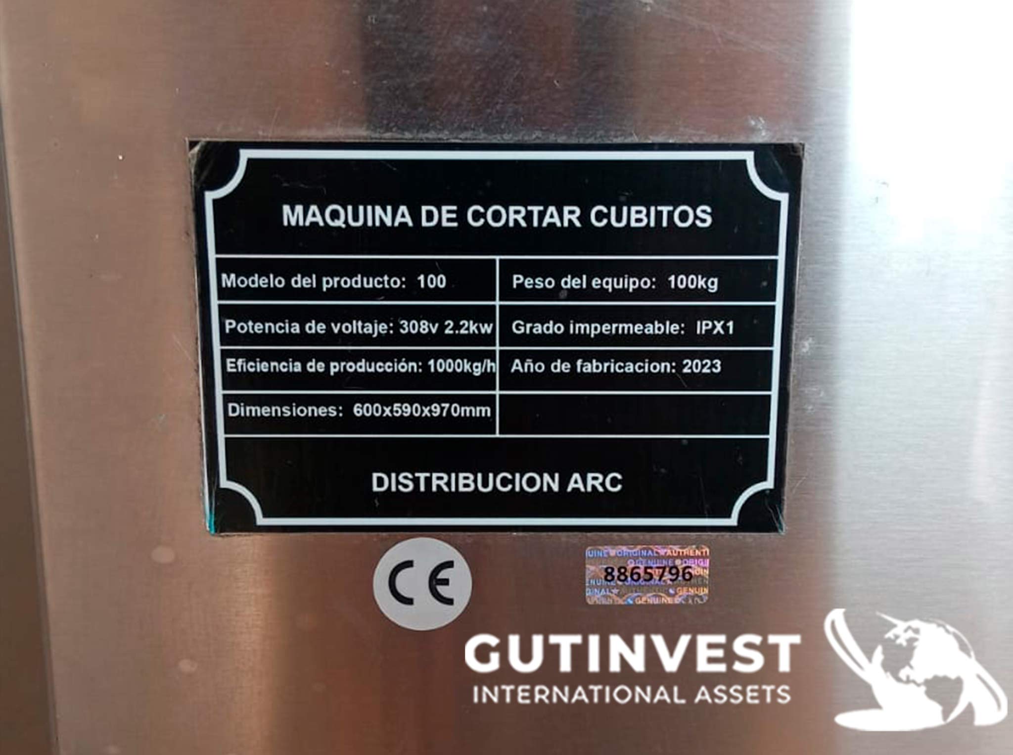 Usado Máquina de cortar cubitos