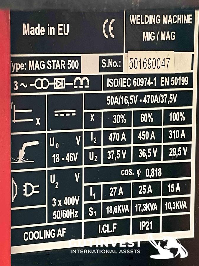 Usado Equipo Soldadora de Hilo MIG/MAG