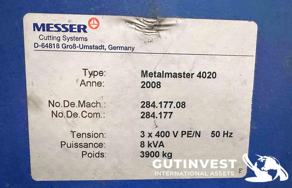 Used 1 - Plasma cutting machine