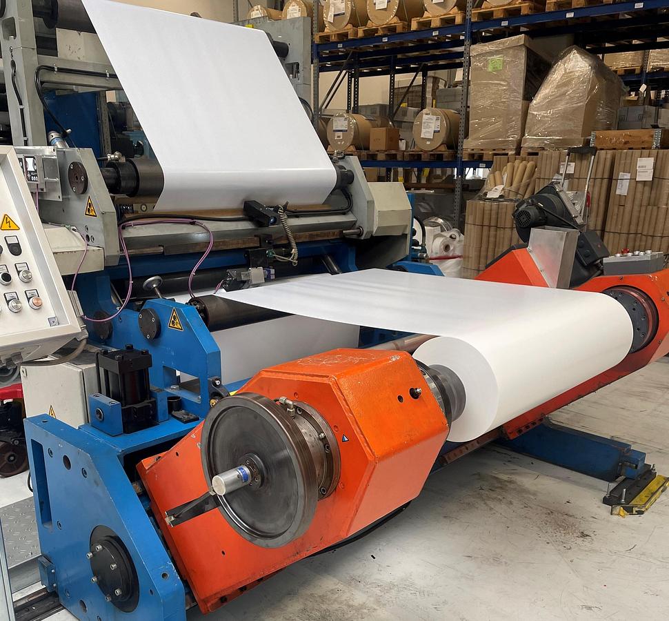 Used Industrial slitting and rewinding machine for flexible roll