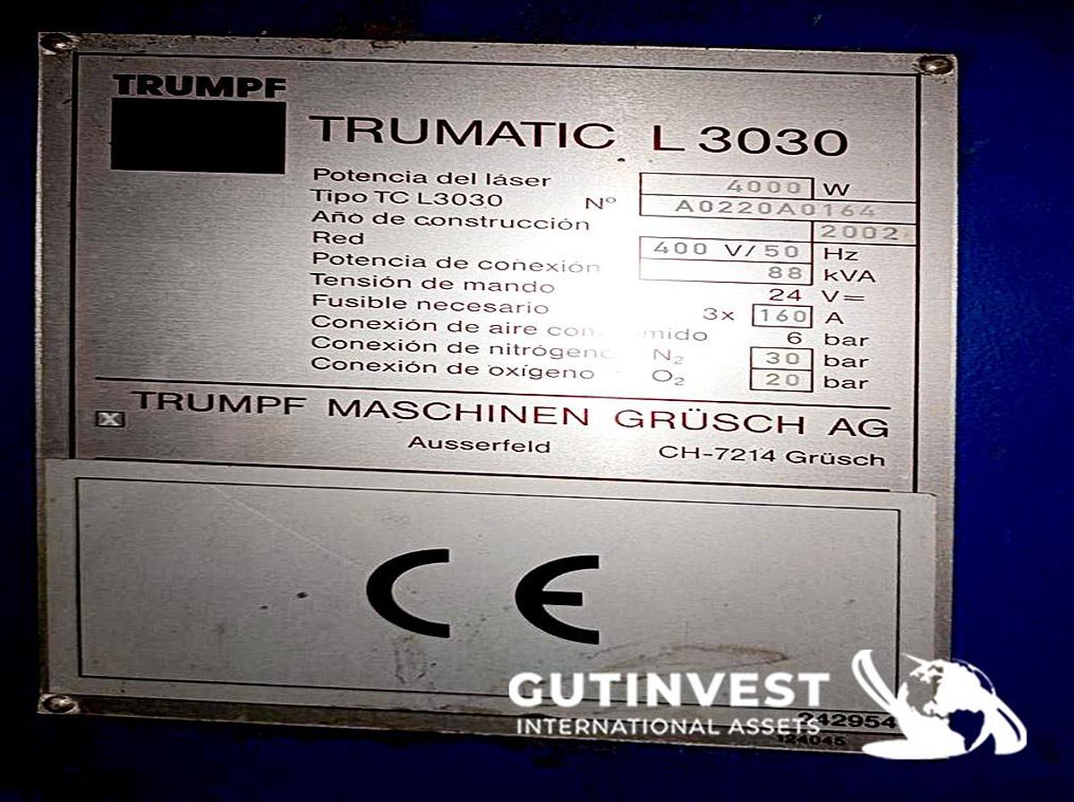 Used 1 - CO2 laser cutting machine