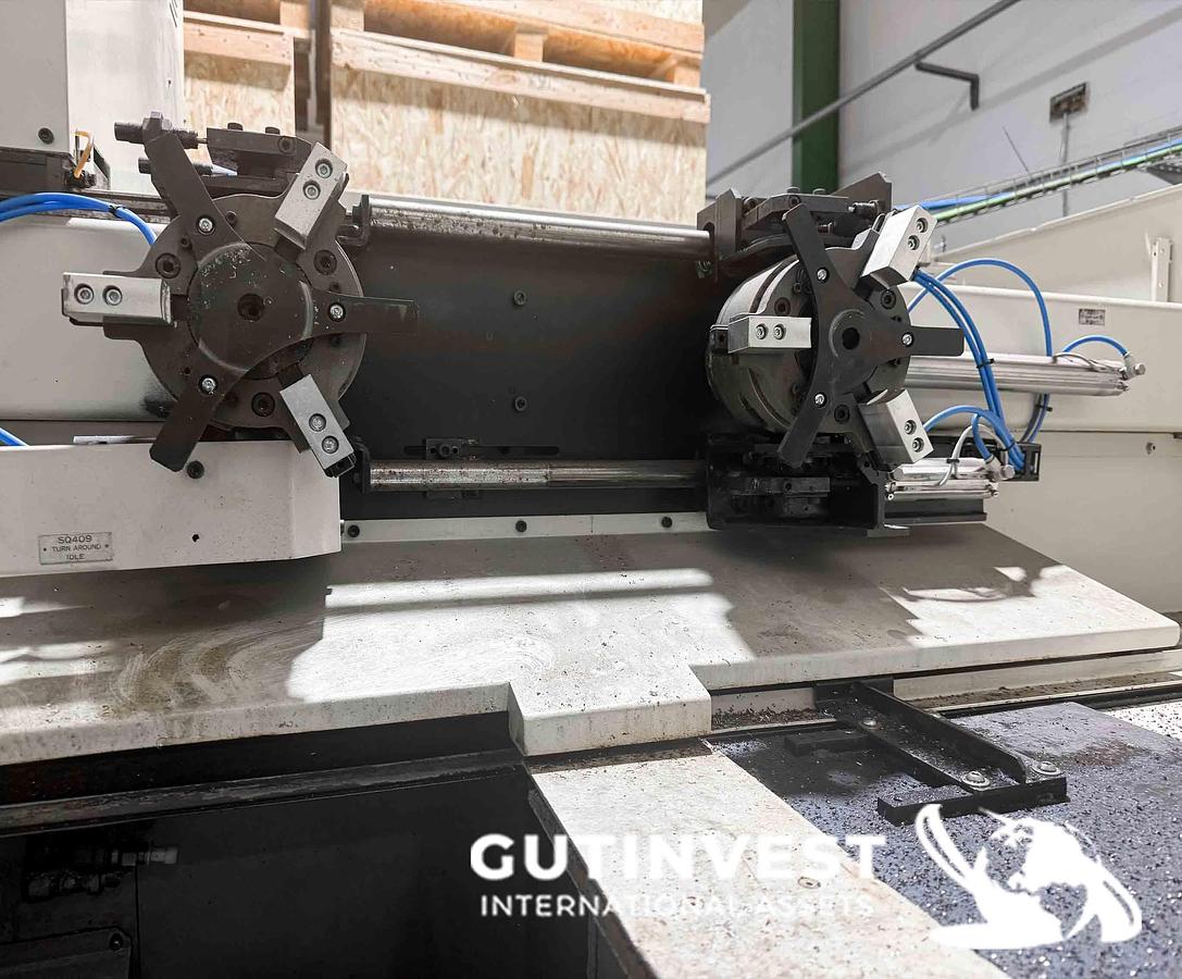 Used Double-head lathe with gantry robot
