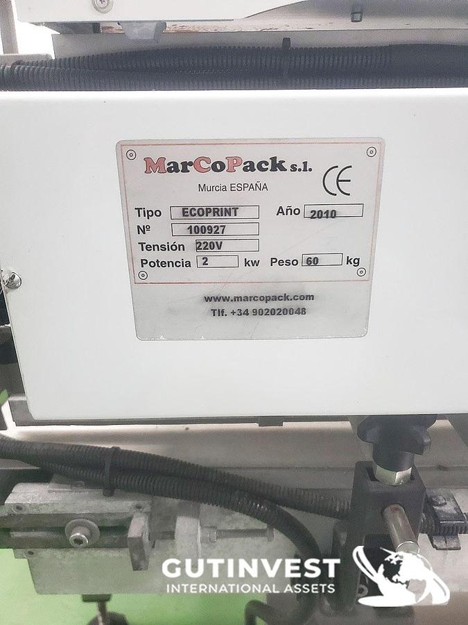 Usado Línea automática de Termosellado de envases de plástico