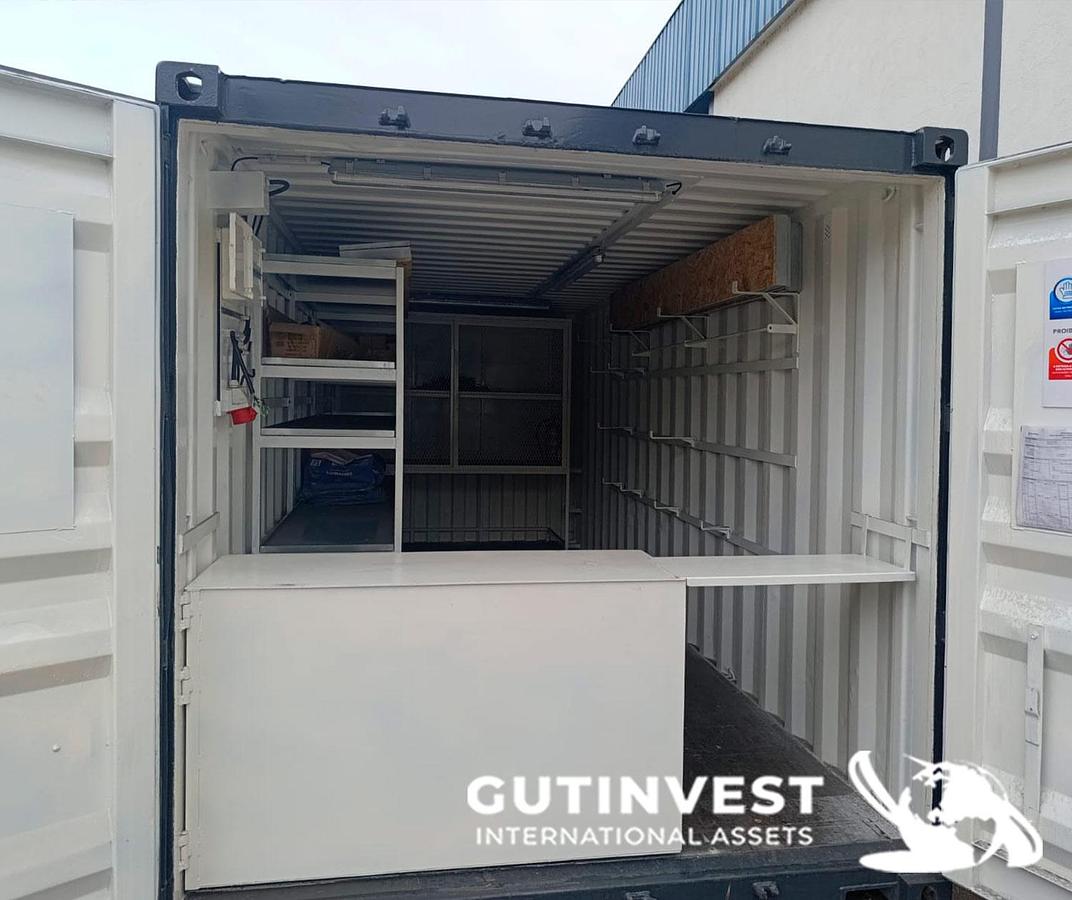 Used 1 - 20-foot container for storage of tools