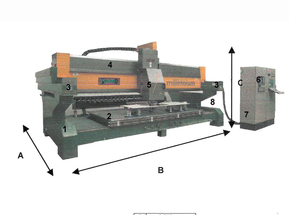 Usado FRESADORA CNC PARA MARMOL