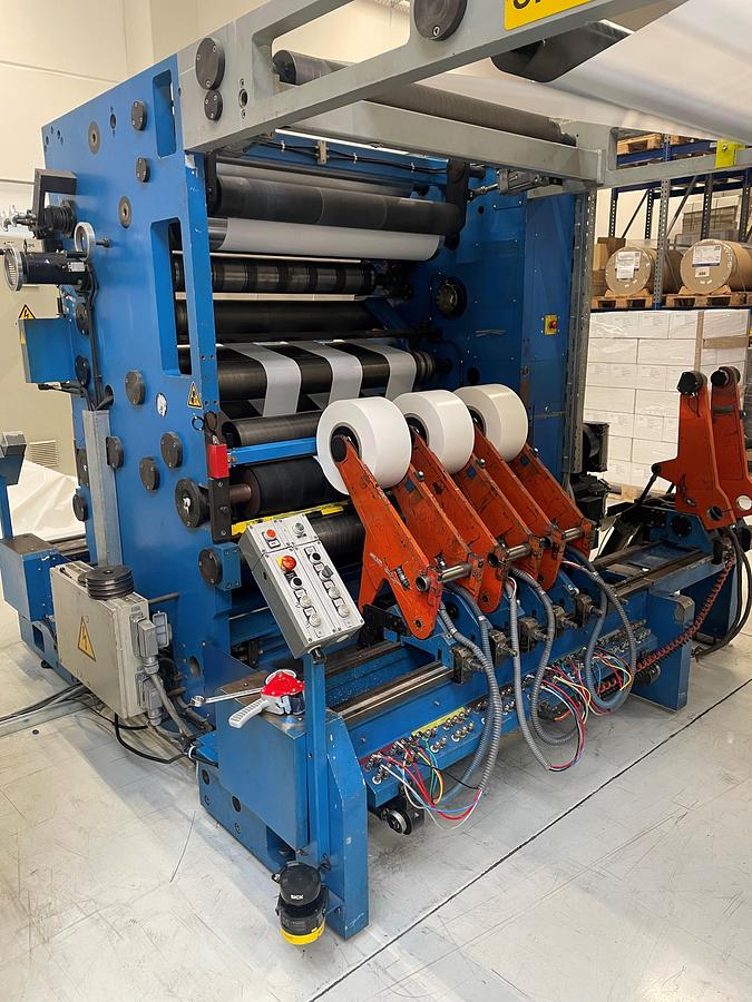 Used Industrial slitting and rewinding machine for flexible roll
