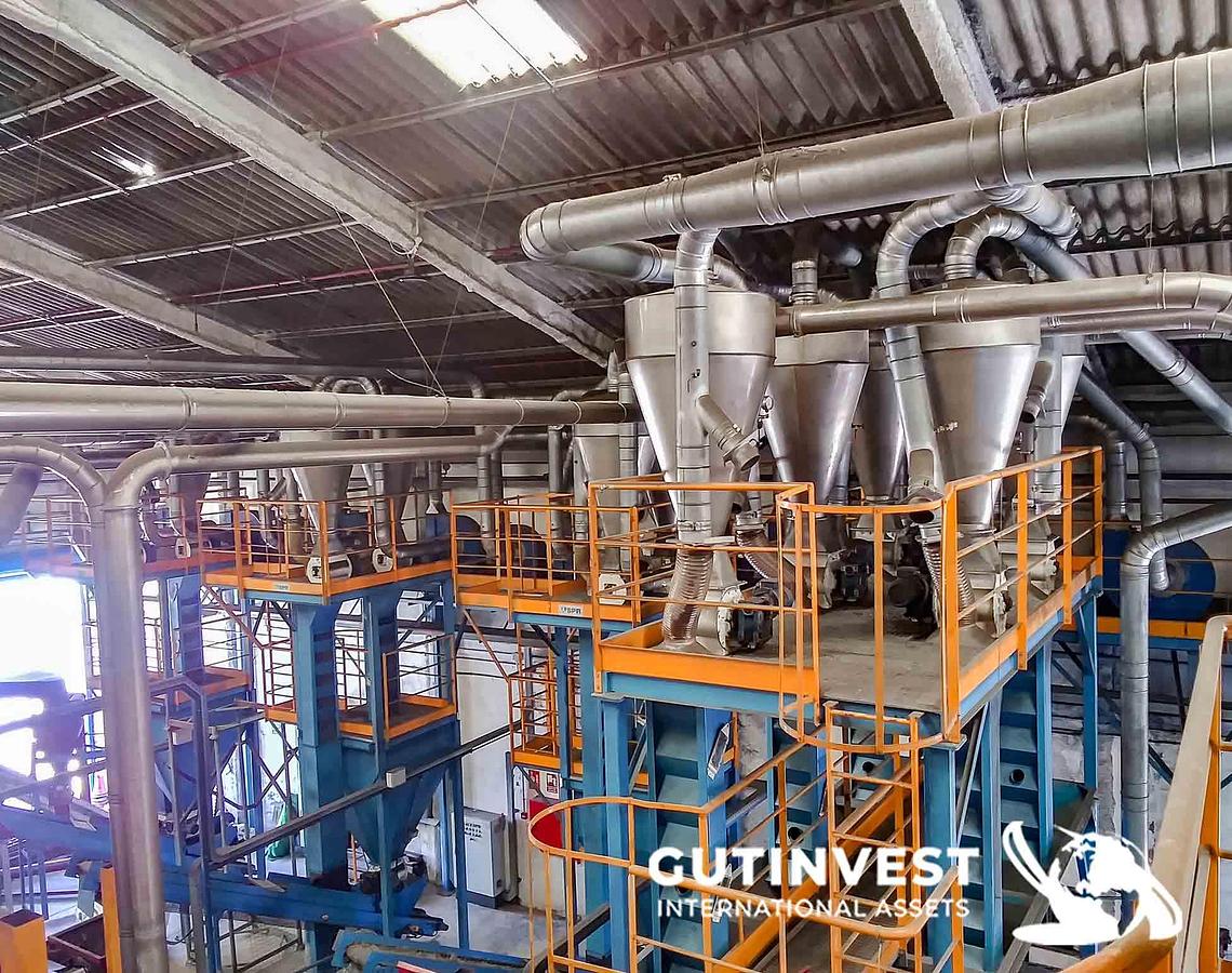 Usado Linea reciclaje de neumáticos triturados