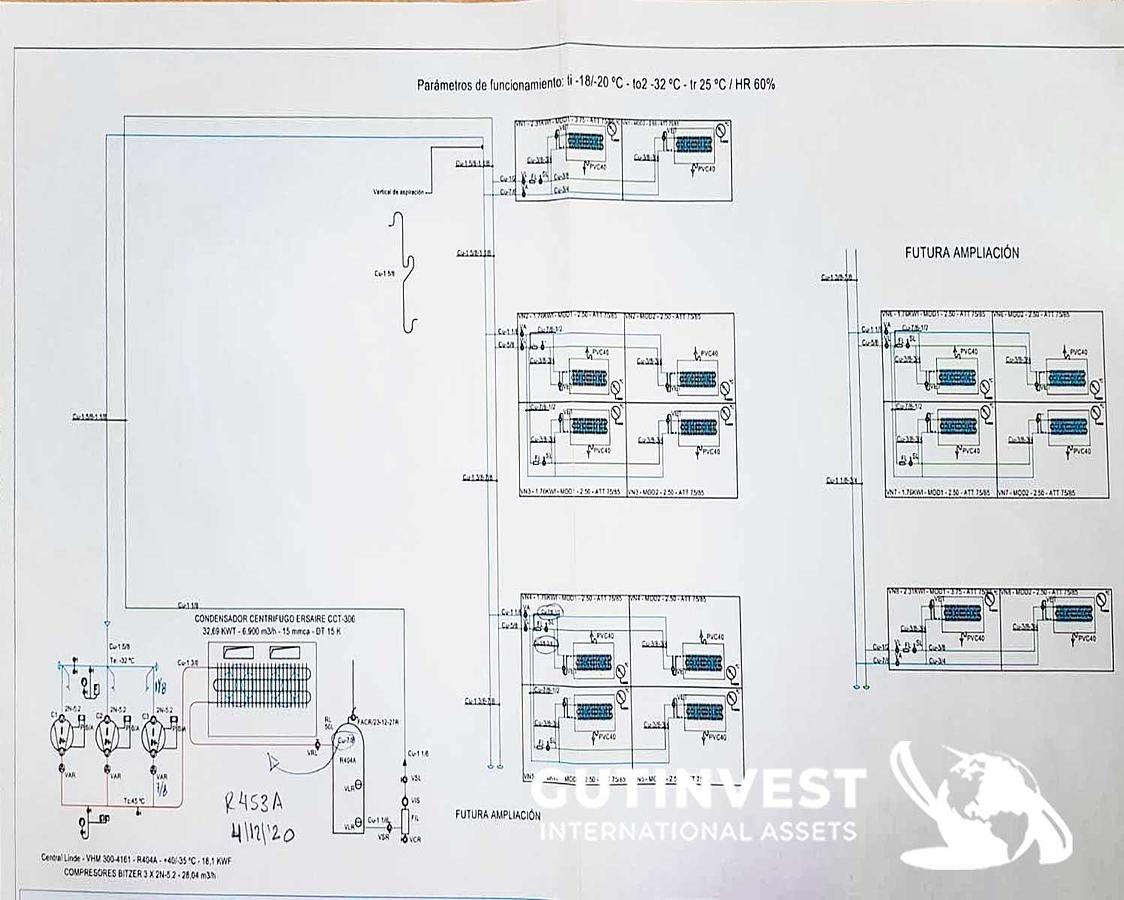 Used 1 - (x5) Frozen islands and (x3) Cold compressors