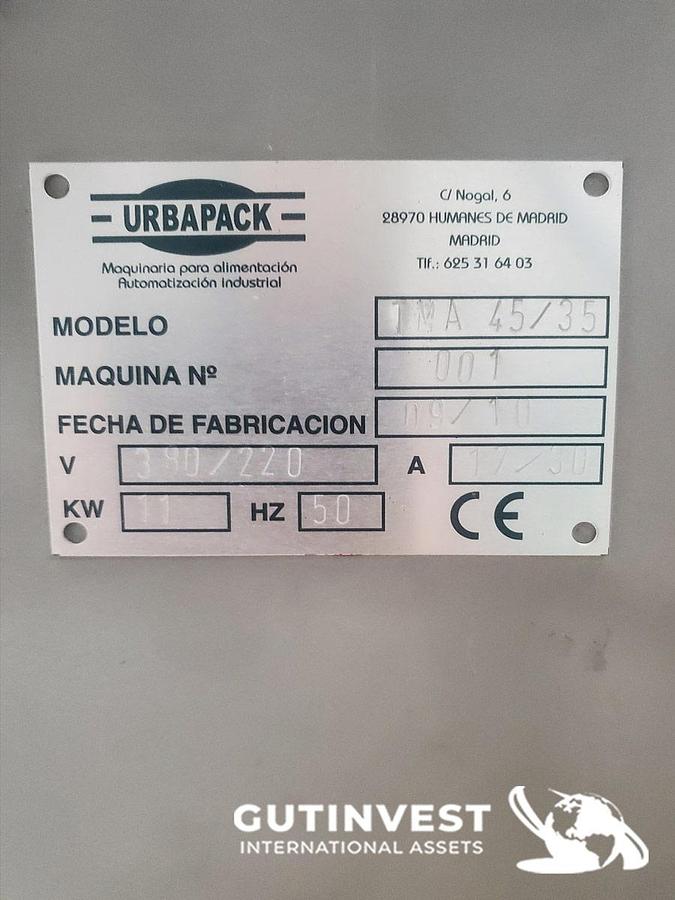 Usado Línea automática de Termosellado de envases de plástico