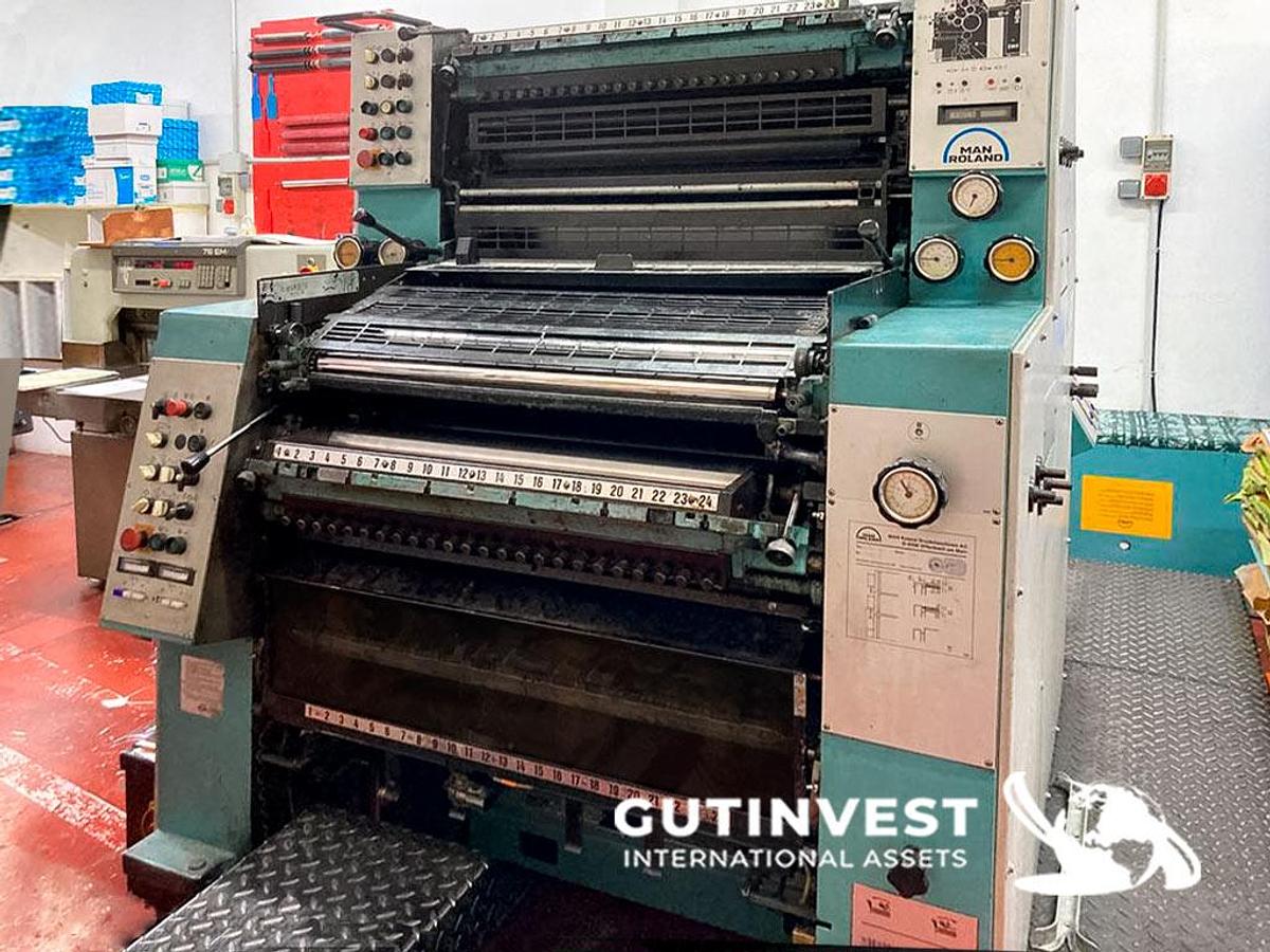 Used 1 - 2-color offset printing machine