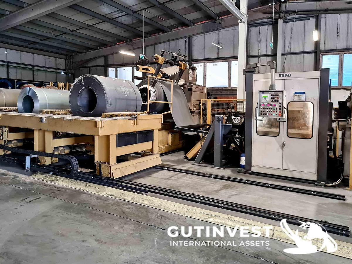 Used 1 - Complete coil sheet metal cutting line