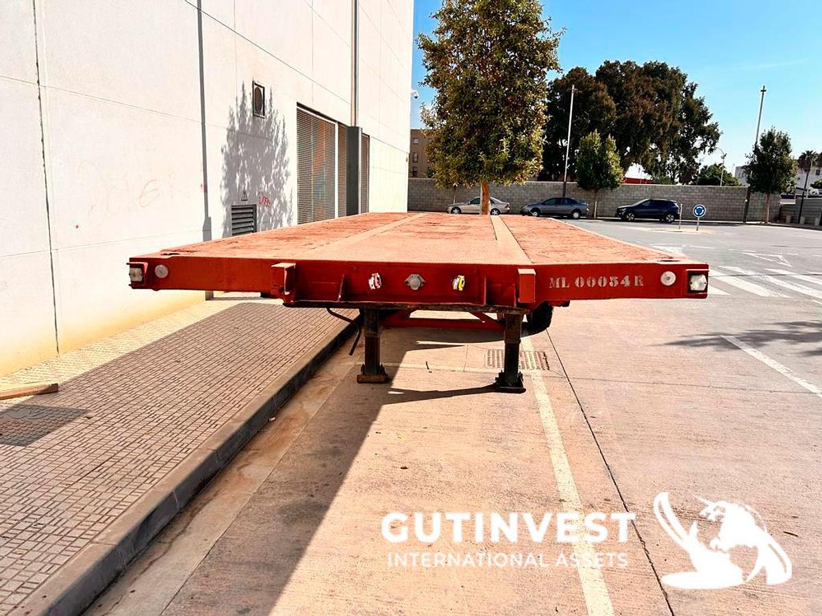 Used 1 - Container semi-trailer - 1 axle