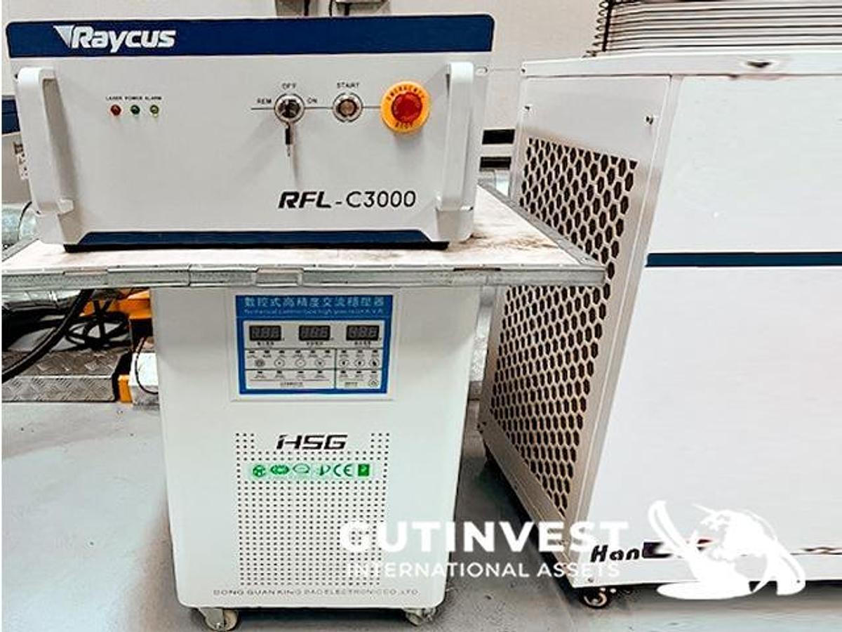 Used 1 - Fiber laser cutting machine - 3kW