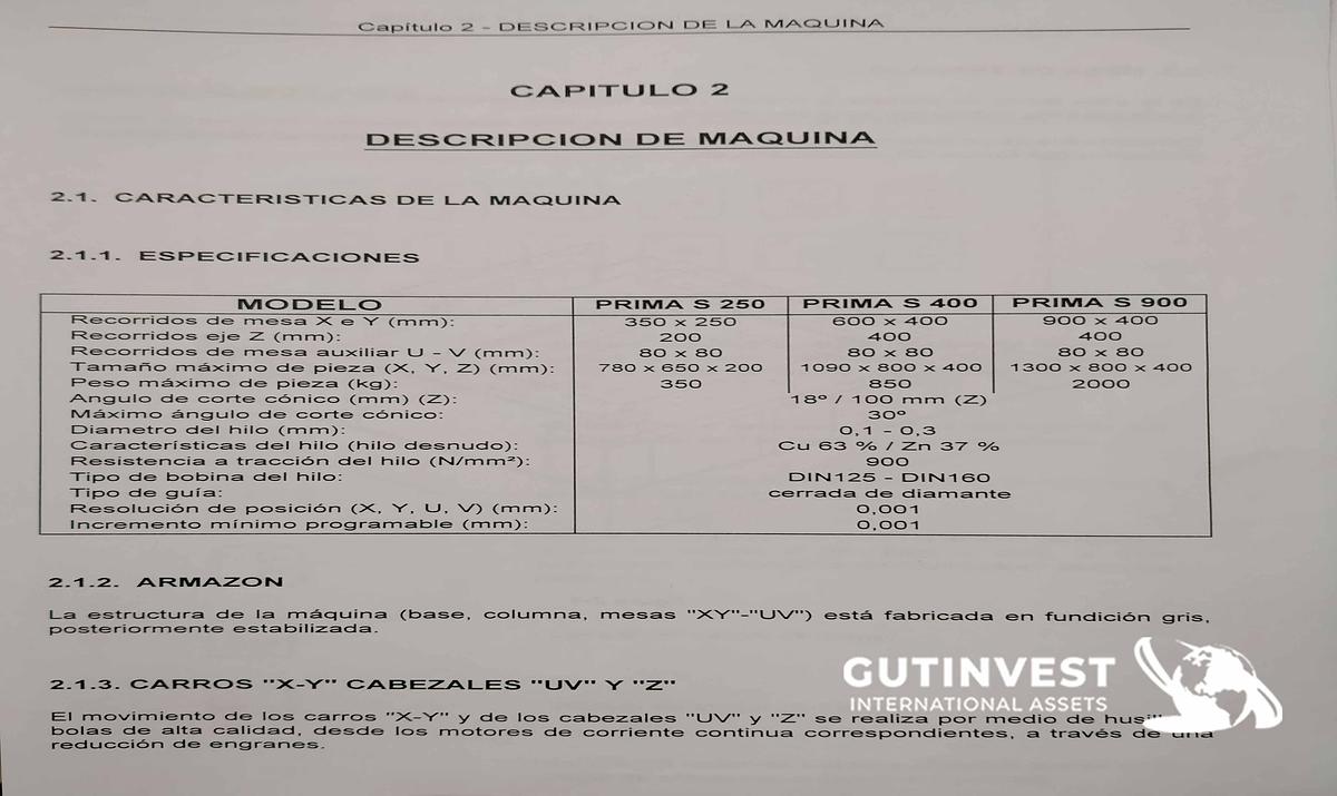 Usado 1 - Máquina de electroerosión por hilo