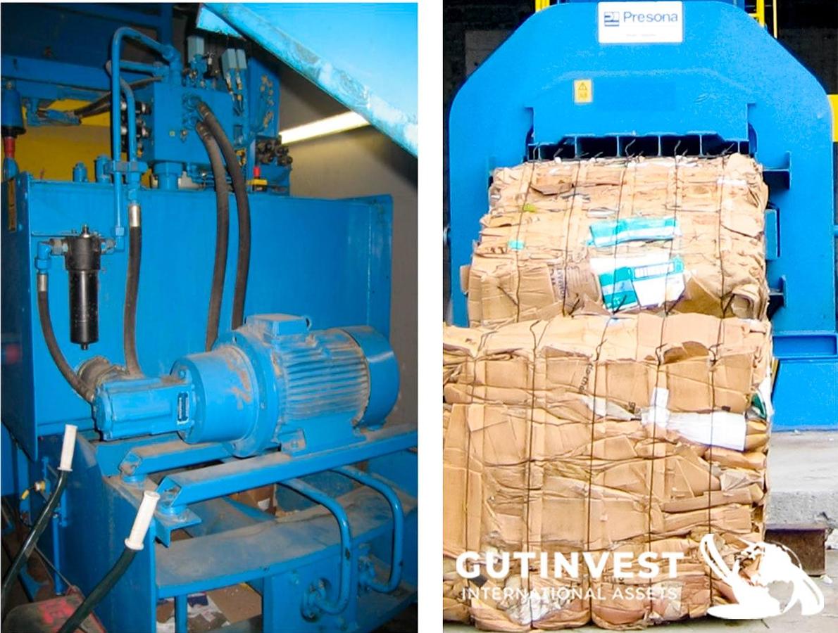 Used 1 - Cardboard baler press