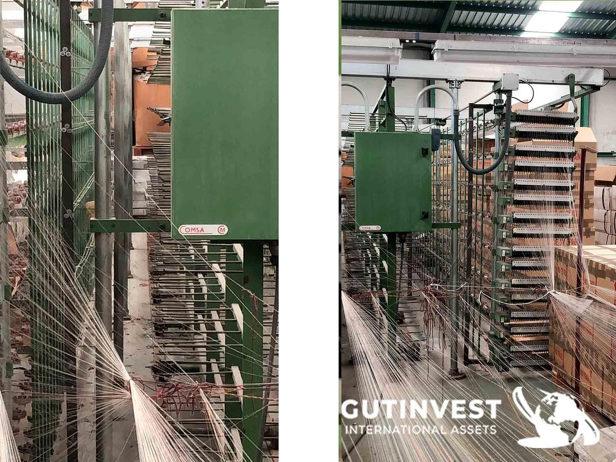 Used 1 - Sectional warping machine with two fillets