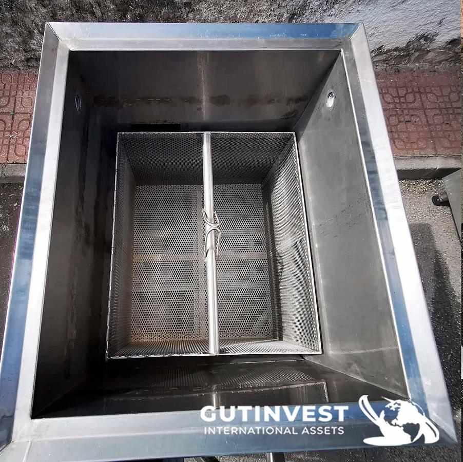Usado 3 - Recipueste inox. para pasteurizado con quemador y cesta