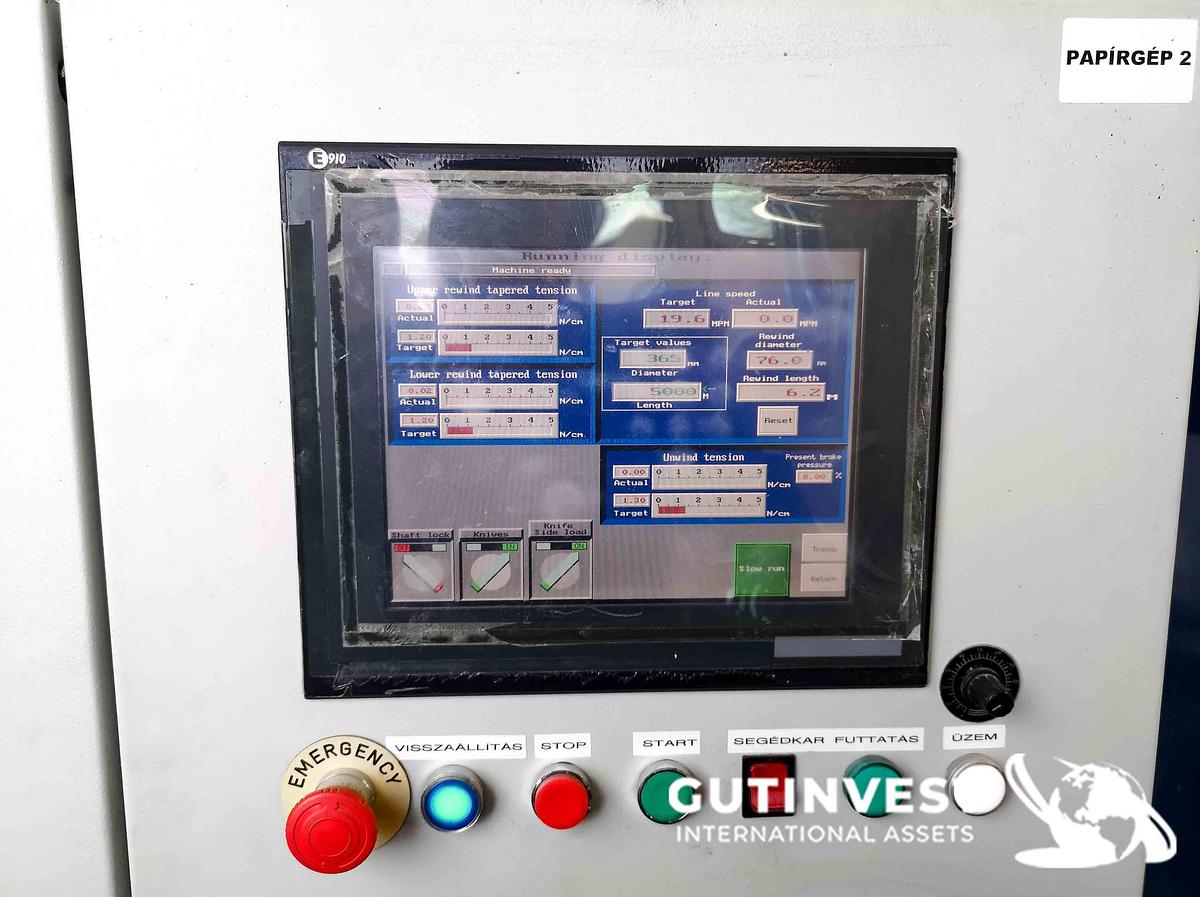 Used 1 - Paper slitting rewinding machine