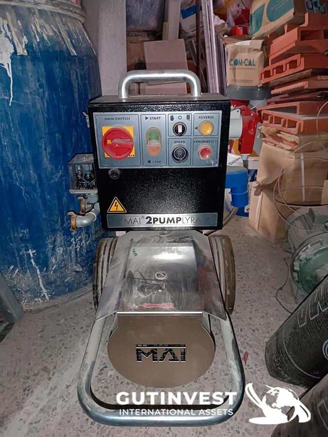 Usado 17 - Máquina para el bombeo y proyectado de materiales premezcla