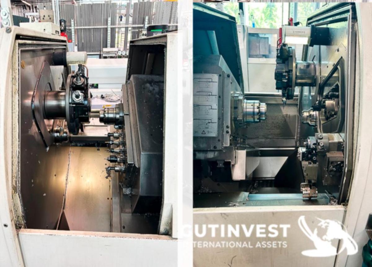 Usado Torno CNC de cabezal móvil con alimentador de barras