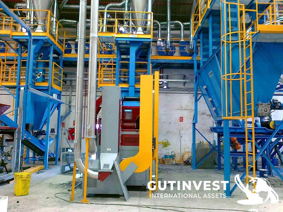 Usado Linea reciclaje de neumáticos triturados