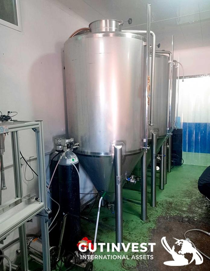 Usado (x3) Depósitos fermentadores de cerveza con cip - 1.000lts/u