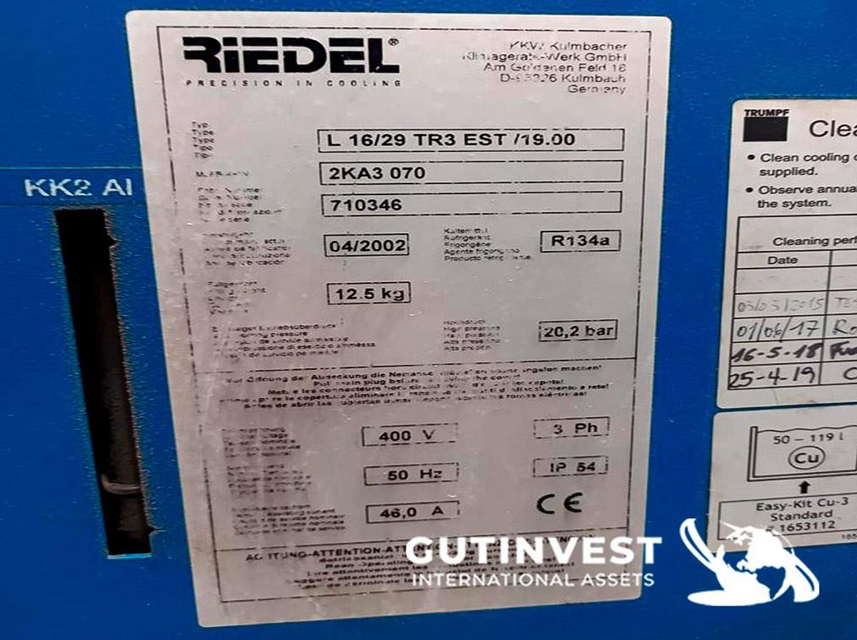 Used 1 - CO2 laser cutting machine