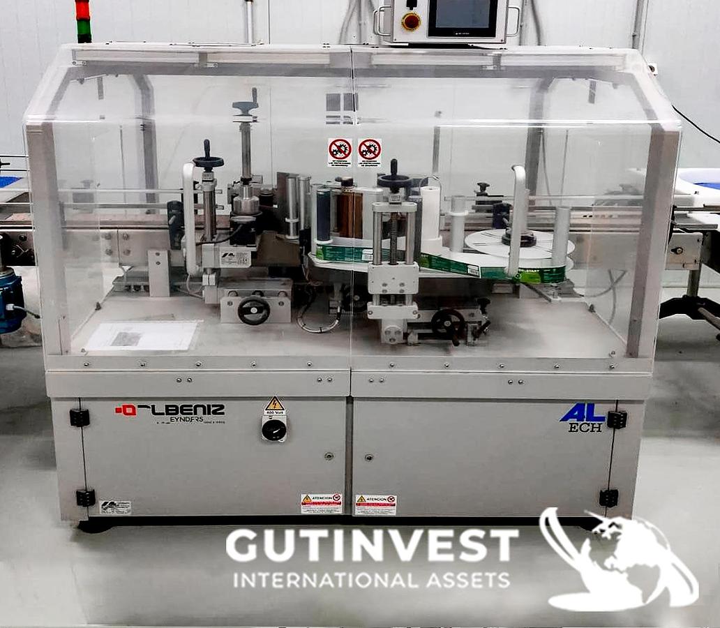 Used Labeling machine for glass, plastic or metal jars