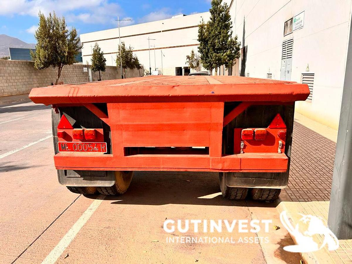 Used 1 - Container semi-trailer - 1 axle