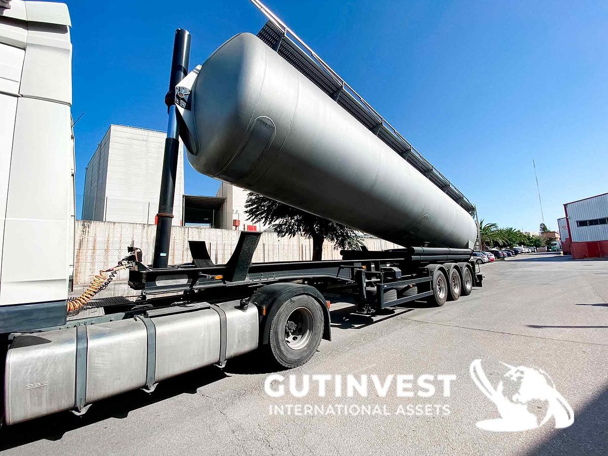 Used Silo tank semi-trailer - 3 axles